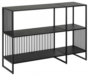 Etajera din metal negru 83 cm Strington Quiet Object