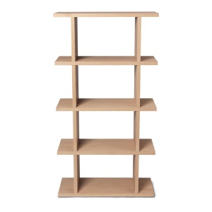 Etajera maro deschis din lemn 141 cm Kona Ferm Living