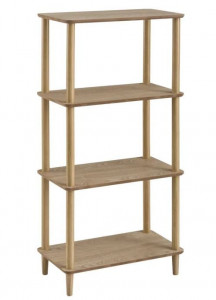 Etajera maro din MDF si lemn 118 cm Alessa Four The Home Collection