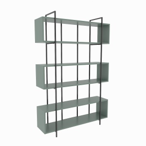 Etajera neagra/verde 180 cm Bruti The Home Collection