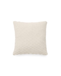 Fata de perna alba din fibre 50x50 cm Mascarell Kave Home