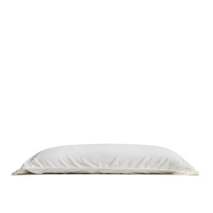 Fata de perna alba din fibre naturale 45x110 cm Sirale Kave Home