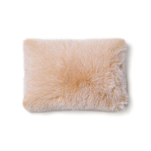 Fata de perna ecru din fibre sintetice 40x60 cm Lisara Kave Home