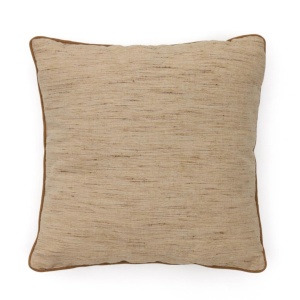 Fata de perna galben mustar din fibre 45x45 cm Aleos Kave Home