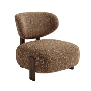 Fotoliu din textil maro Delia Quiet Object