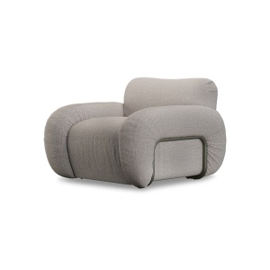 Fotoliu gri deschis/cenusiu din textil Arc Sneak HKliving