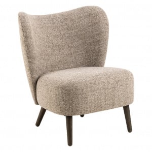 Fotoliu maro din textil Elmont Lounge Quiet Object