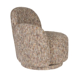 Fotoliu rotativ multicolor din textil Rose Dutchbone