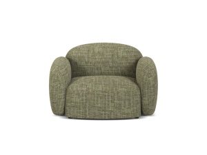 Fotoliu verde masliniu din textil Blair Baltimore Micadoni