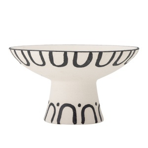Fructiera alba/neagra din ceramica 26 cm Mayotte Bloomingville