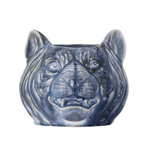 Ghiveci albastru din ceramica 17x17 cm Abner Creative Collection