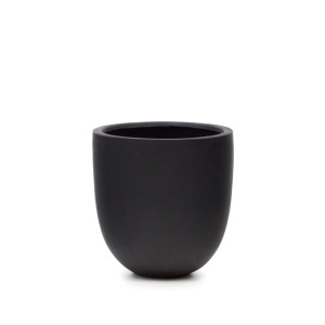Ghiveci negru din ciment 54x56 cm Aiguablava Kave Home