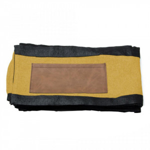 Husa pentru cadru pat galben mustar din textil 90x190 cm DylaKave Home