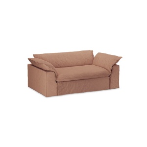 Husa pentru canapea roz prafuit din textil 204 cm Nomad HKliving