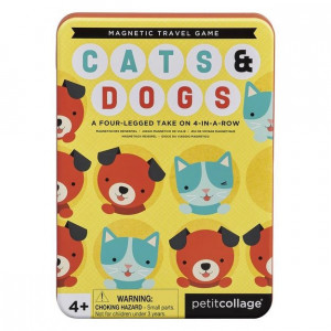 Joc magnetic 48 de piese Cats and Dogs Petit Collage