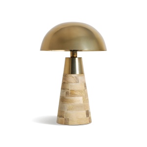 Lampa birou crem/aurie din metal 58 cm Kelly Vical Home
