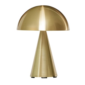 Lampa portabila dimabila de birou aurie din metal 20 cm Mush Hubsch