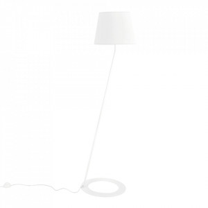 Lampadar alb din poliester si otel 150 cm Stand Custom Form