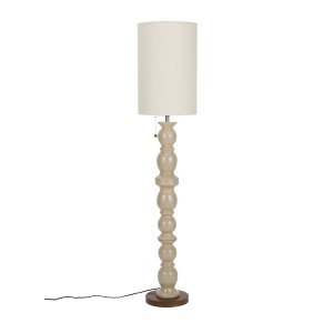 Lampadar bej din ceramica 145 cm Brew Zuiver
