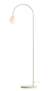 Lampadar crem din metal 157 cm Una Aldex