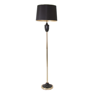 Lampadar negru/auriu din metal 170 cm Igina Vical Home