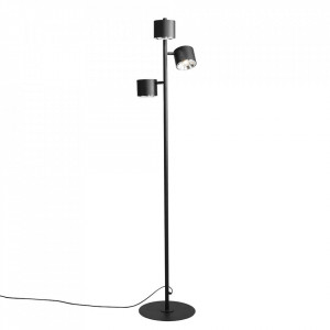 Lampadar negru din metal cu 3 becuri 165 cm Bot Quiet Object
