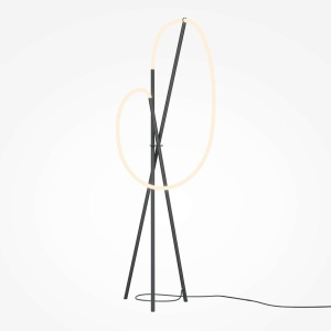 Lampadar negru din metal cu LED 162 cm Crochet Maytoni