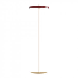 Lampadar rosu rubin/auriu din otel si aluminiu 150 cm Asteria Umage