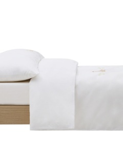 Lenjerie pat copii alba din bumbac 30x60 / 70x140 cm Milu Kave Home
