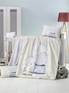 Lenjerie pat multicolora din bumbac Frozen The Home Collection