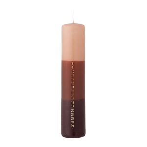 Lumanare multicolora din fibre naturale 25 cm Dip Dye Bloomingville