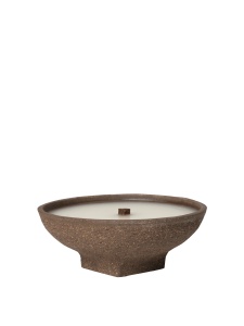 Lumanare pentru exterior maro din ceramica 8 cm Vei Ferm Living