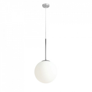 Lustra alba/argintie din sticla Bosso Medium Quiet Object