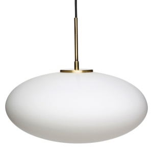 Lustra alba din sticla Muse Hubsch