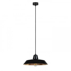 Lustra neagra/aramie din metal Cinco Black Copper Sotto Luce