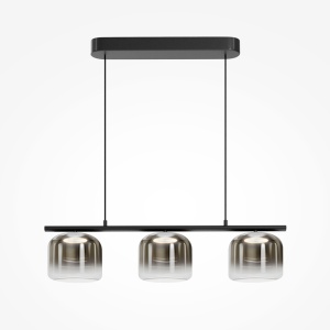 Lustra neagra din metal cu 3 LED-uri Spirito Maytoni