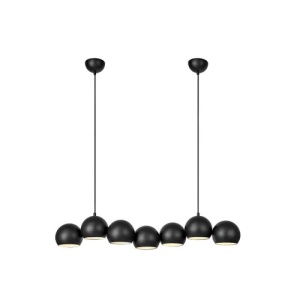 Lustra neagra din metal cu 7 becuri Cupolo Markslojd