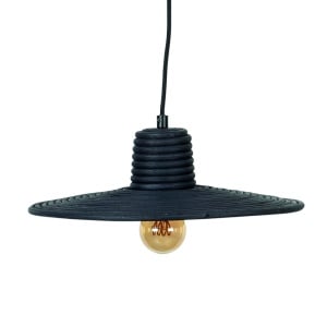 Lustra neagra din ratan Balance S Zuiver