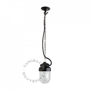 Lustra neagra/transparenta din metal Erica Zangra