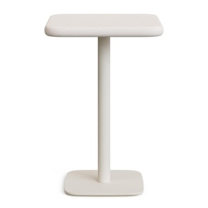 Masa bar exterior alba din ciment 70x70 cm Dina Kave Home
