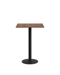 Masa bar exterior maro inchis/neagra din metal 60x60 cm Esilda Kave Home