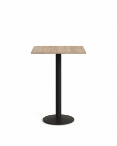 Masa bar exterior maro/neagra din metal 60x60 cm Esilda Kave Home