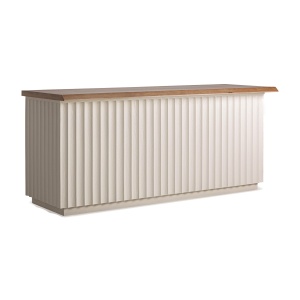 Masa bar maro/alba din lemn 86x240 cm Guipy Vical Home