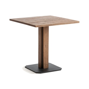 Masa bar maro/neagra din lemn 75x75 cm Rho Vical Home