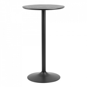 Masa bar neagra din lemn 60 cm Ibiza Quiet Object
