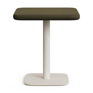 Masa bistro exterior alba/maro din ciment 70x70 cm Dina Kave Home
