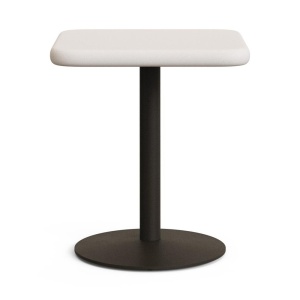 Masa bistro exterior alba/verde din ciment 70x70 cm Esilda Kave Home