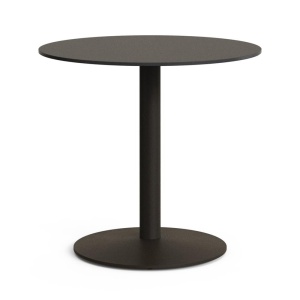 Masa bistro exterior neagra/verde din metal 80 cm Esilda Kave Home