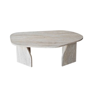 Masa de cafea bej 60x100 cm Rock The Home Collection