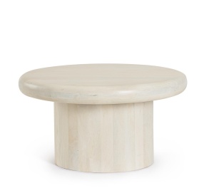 Masa de cafea crem din lemn 75 cm Lopez Bizzotto